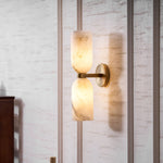 Alabaster Nexus Wall Sconce — Handcrafted Spanish Stone Up-Down Light