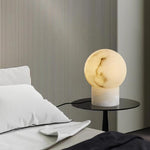 Alabaster Ball Table Lamp