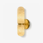 Alabaster Capsule Wall Sconce in Brass | Modern Bedroom & Hallway Lighting