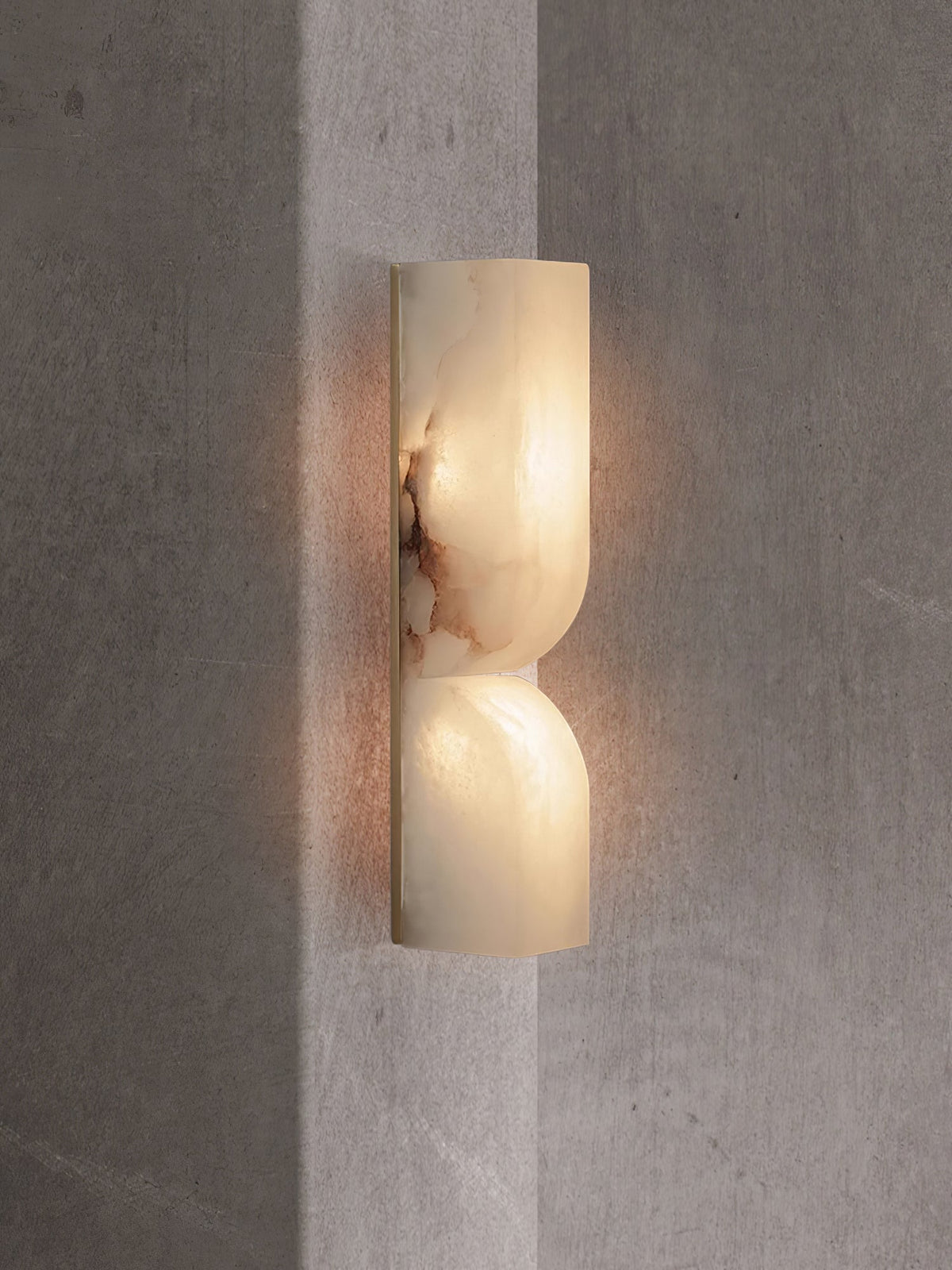 Alabaster Essence Plug-In Wall Sconce in Gold or Black
