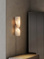 Alabaster Essence Plug-In Wall Sconce in Gold or Black