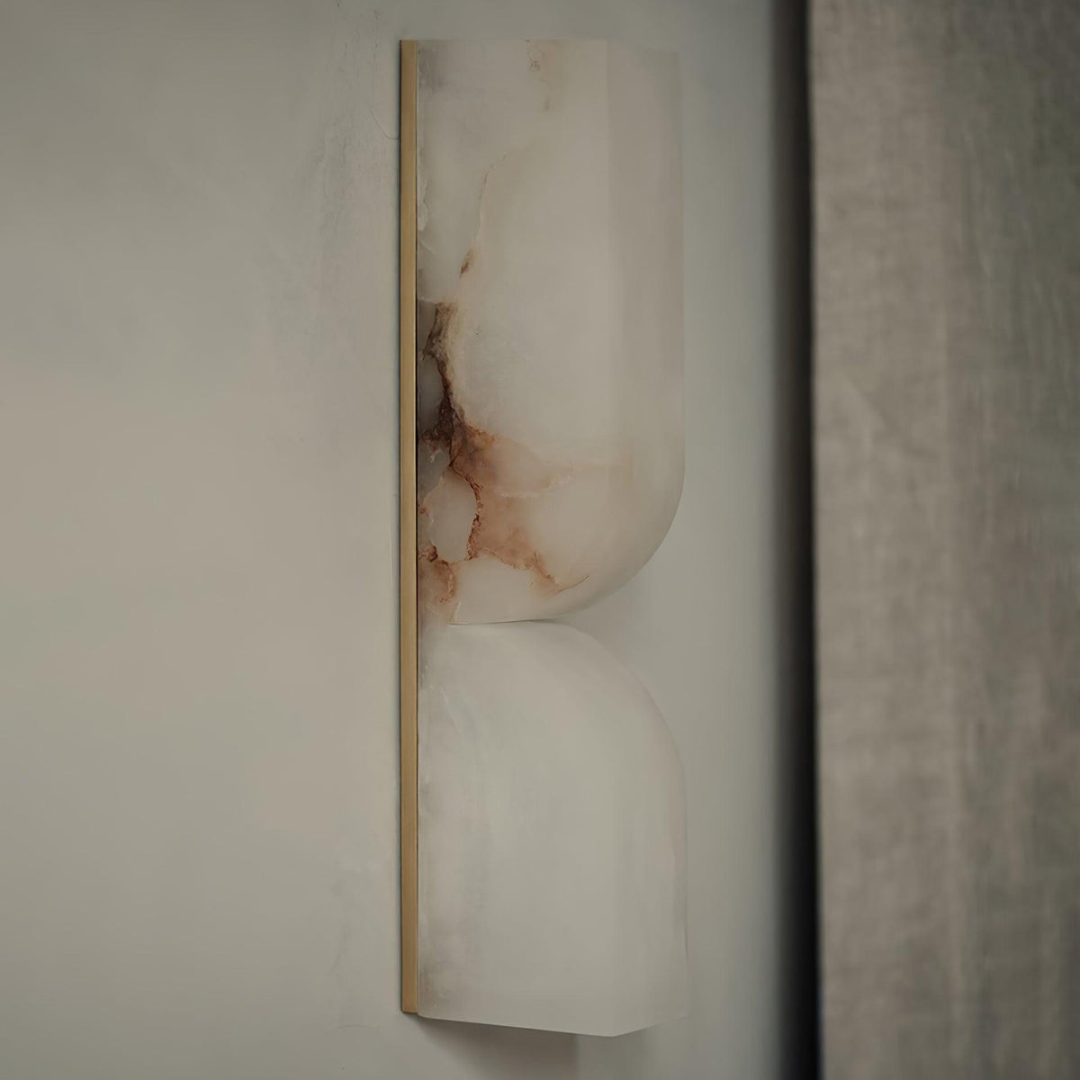 Alabaster Essence Plug-In Wall Sconce in Gold or Black