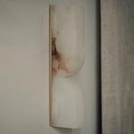 Alabaster Essence Plug-In Wall Sconce in Gold or Black