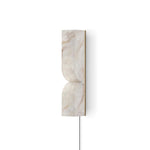 Alabaster Essence Plug-In Wall Sconce in Gold or Black
