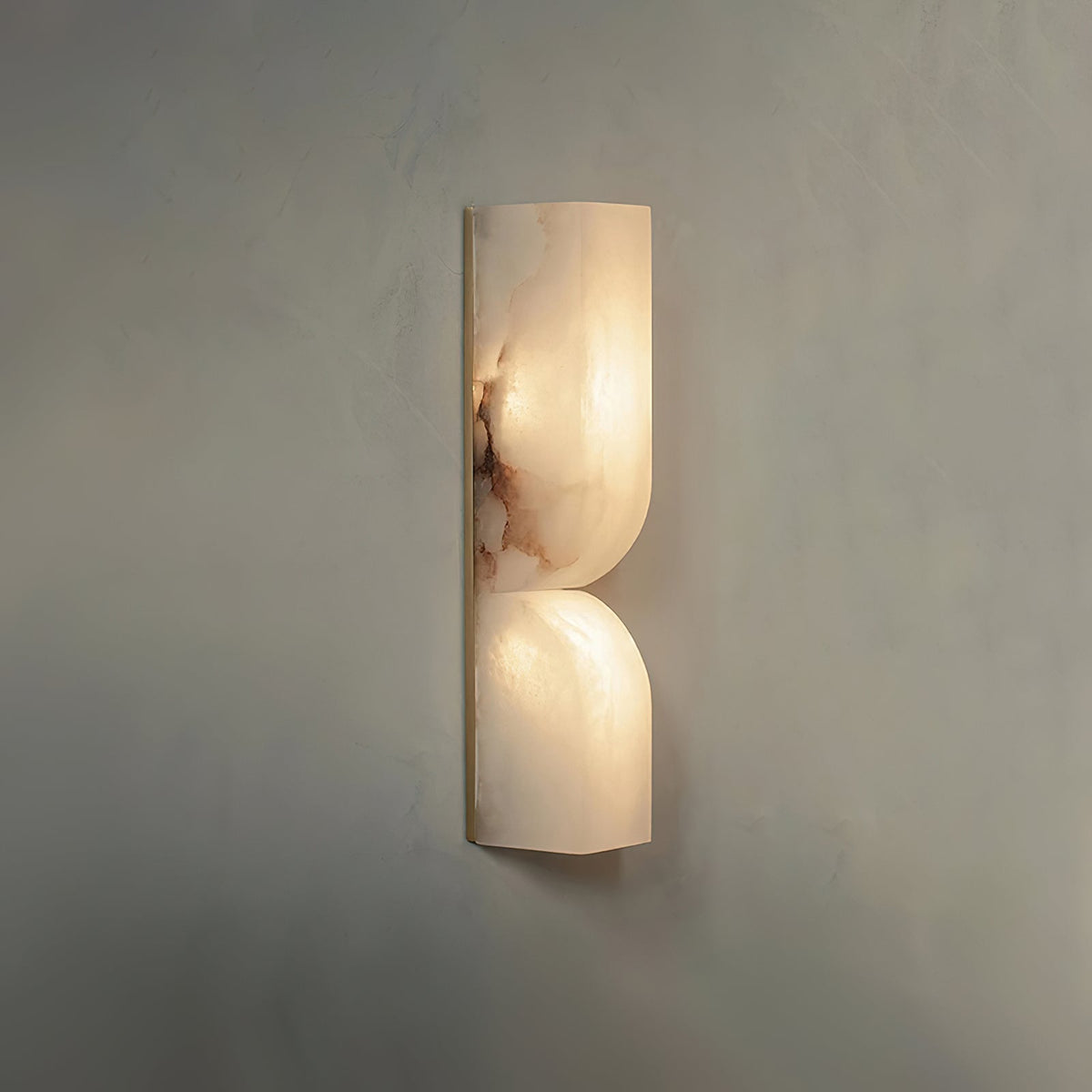 Alabaster Essence Plug-In Wall Sconce in Gold or Black