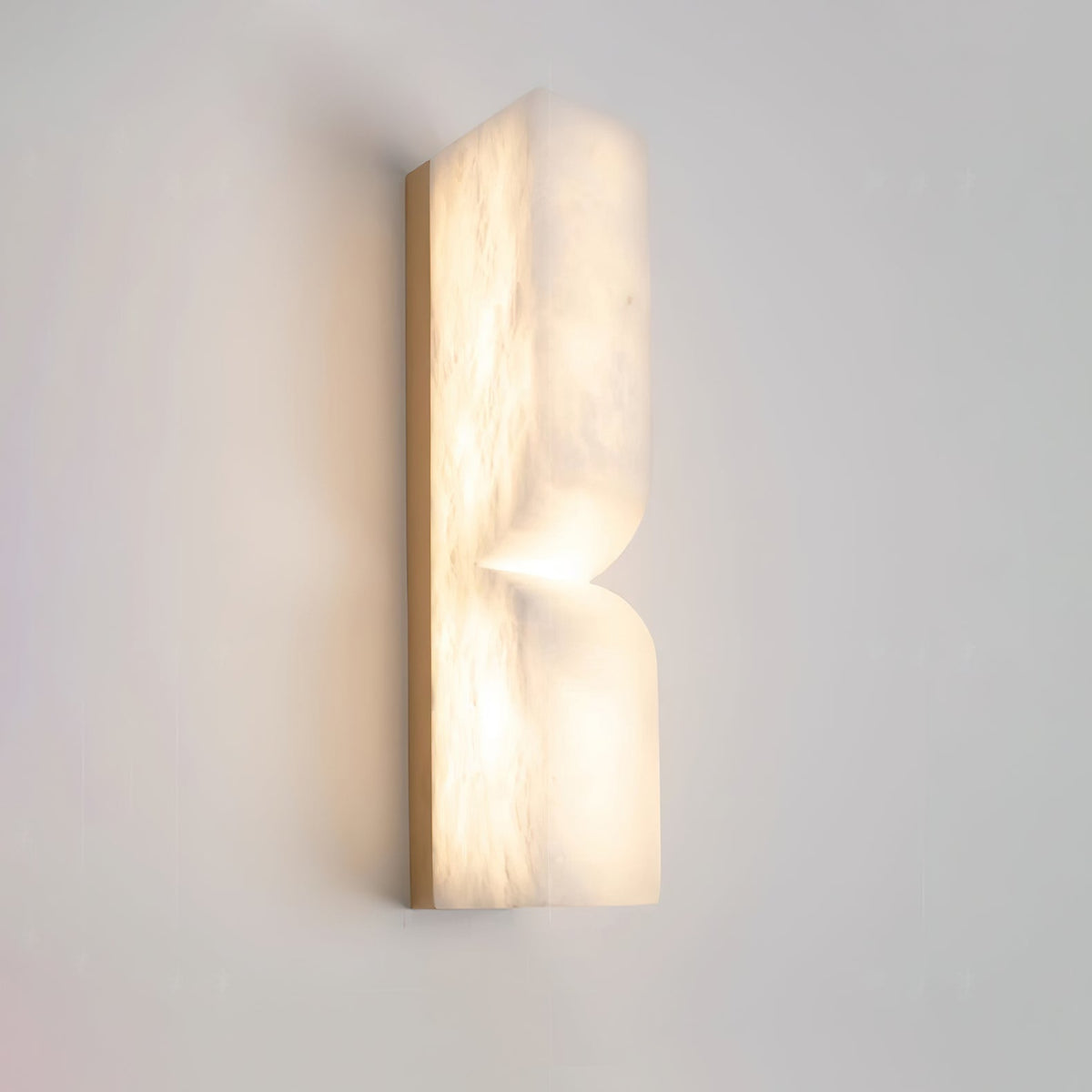 Alabaster Essence Plug-In Wall Sconce in Gold or Black