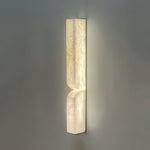 Alabaster Essence Plug-In Wall Sconce in Gold or Black
