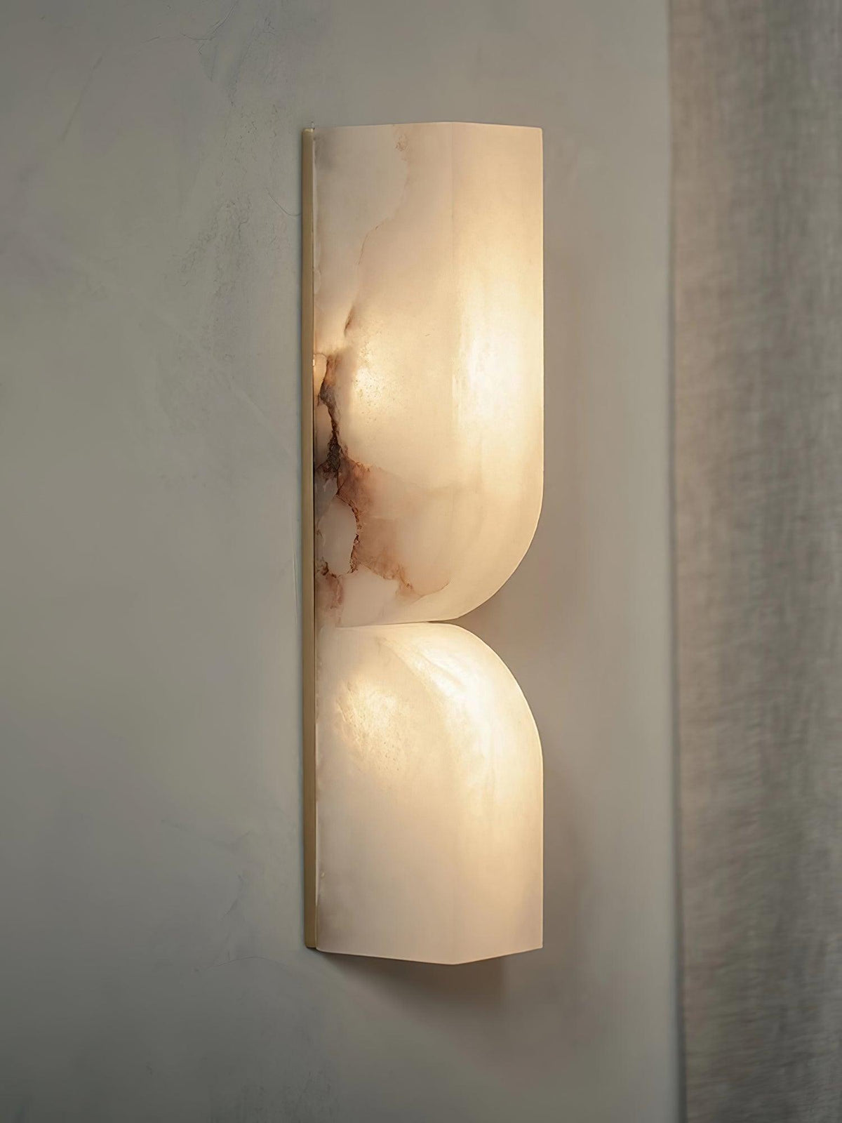 Alabaster Essence Plug-In Wall Sconce in Gold or Black