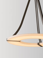 Alabaster Halo Pendant Light – Modern Minimalist LED Chandelier