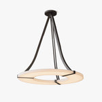 Alabaster Halo Pendant Light – Modern Minimalist LED Chandelier