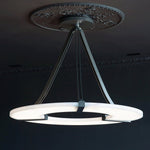 Alabaster Halo Pendant Light – Modern Minimalist LED Chandelier