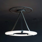 Alabaster Halo Pendant Light – Modern Minimalist LED Chandelier