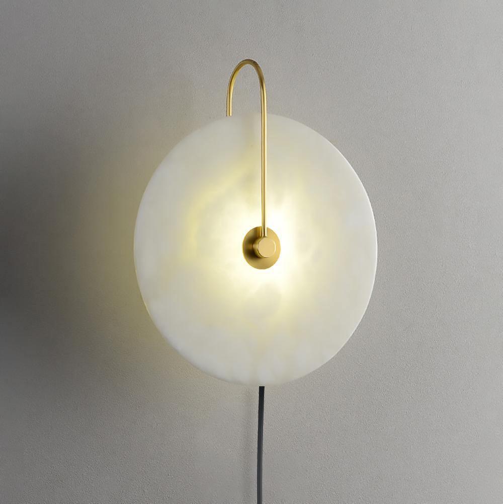 Alabaster Led Plug In Wall Lamp