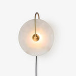 Alabaster Led Plug In Wall Lamp