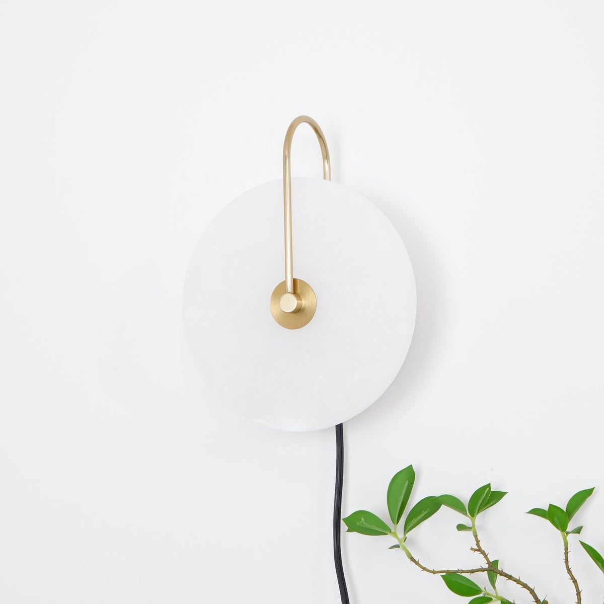 Alabaster Led Plug In Wall Lamp