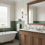 Alabaster Obelisk Double Sconce in Brass and Marble