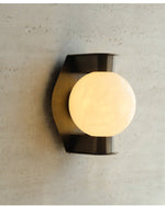 Alabaster Orb Wall Sconce in Aged Brass | Modern Luxury Lighting