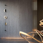 Alabaster Vertical Plug In Wall Sconce