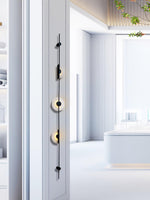 Alabaster Orb Vertical Wall Sconce