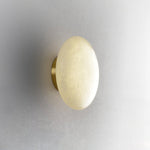 Alabaster Oval Ceiling Lamp