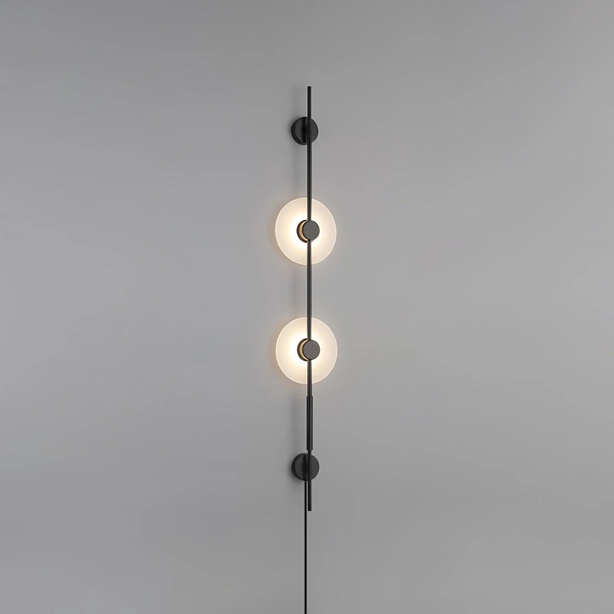 Alabaster Vertical Plug In Wall Sconce