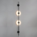 Alabaster Vertical Plug In Wall Sconce