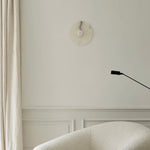 Yunhua Alabaster Wall Sconce – Modern Minimalist Round Wall Light