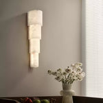 Alba Cascade Alabaster Wall Sconce – Modern LED Wall Light