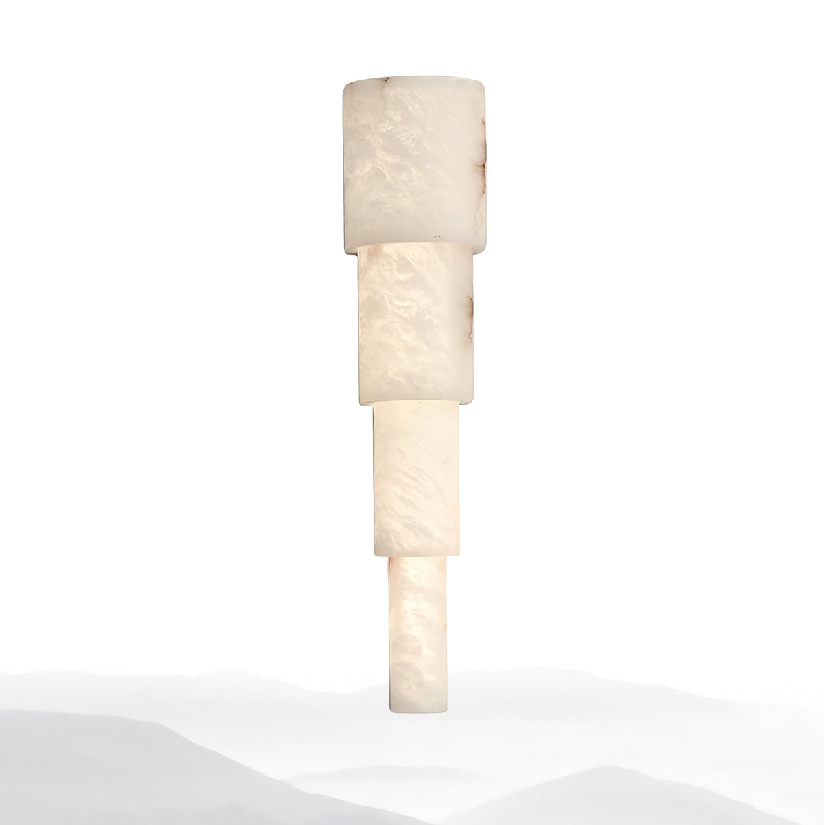 Alba Cascade Alabaster Wall Sconce – Modern LED Wall Light