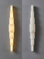 Alba Cascade Alabaster Wall Sconce – Modern LED Wall Light