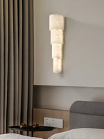 Alba Cascade Alabaster Wall Sconce – Modern LED Wall Light