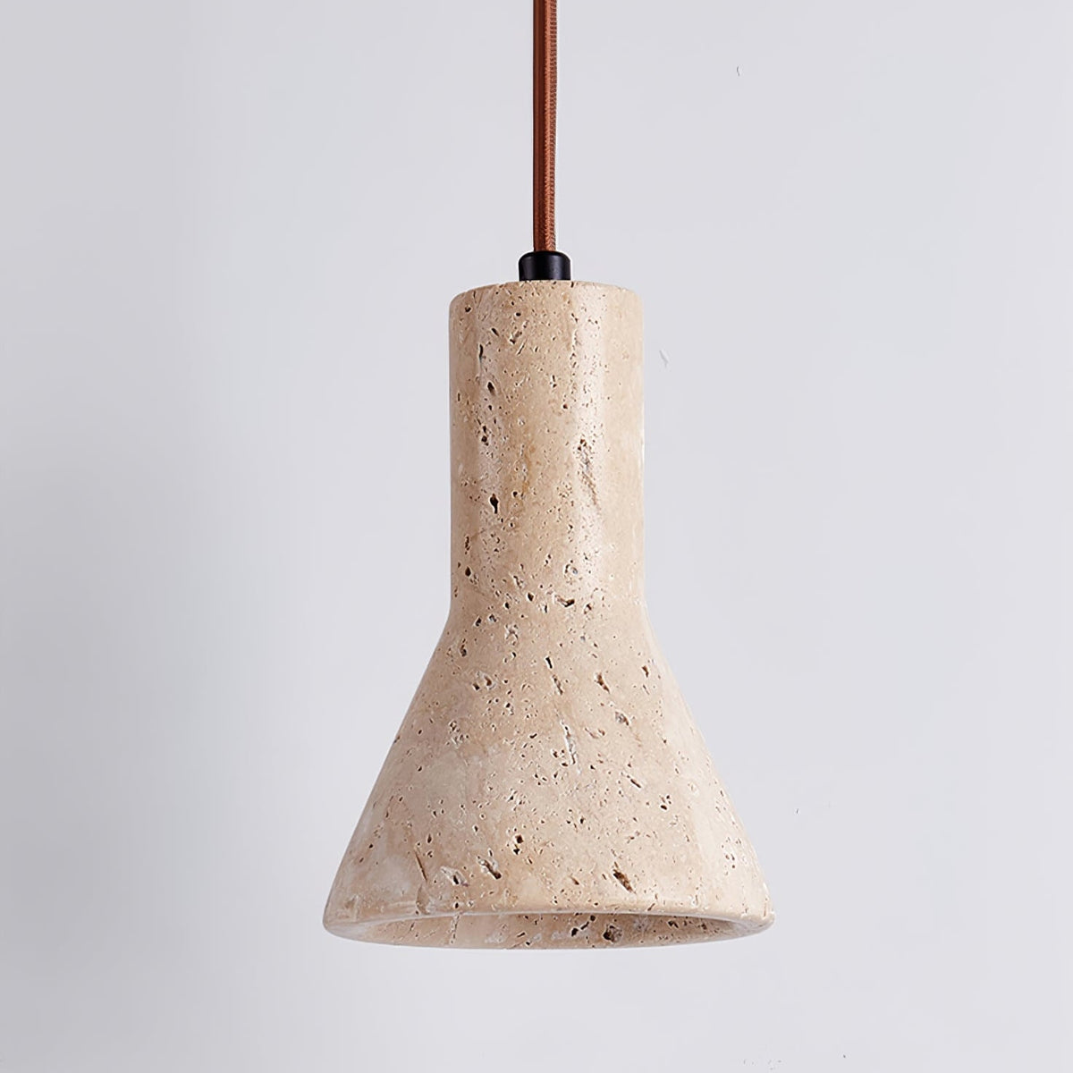 Alchemica Travertine Pendant Light – Sculptural Stone Lamp for Dining & Kitchen