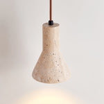 Alchemica Travertine Pendant Light – Sculptural Stone Lamp for Dining & Kitchen