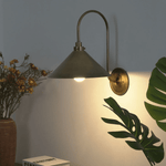 Alessia Cone Wall Sconce in Antique Brass for Modern Interiors