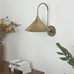 Alessia Cone Wall Sconce in Antique Brass for Modern Interiors