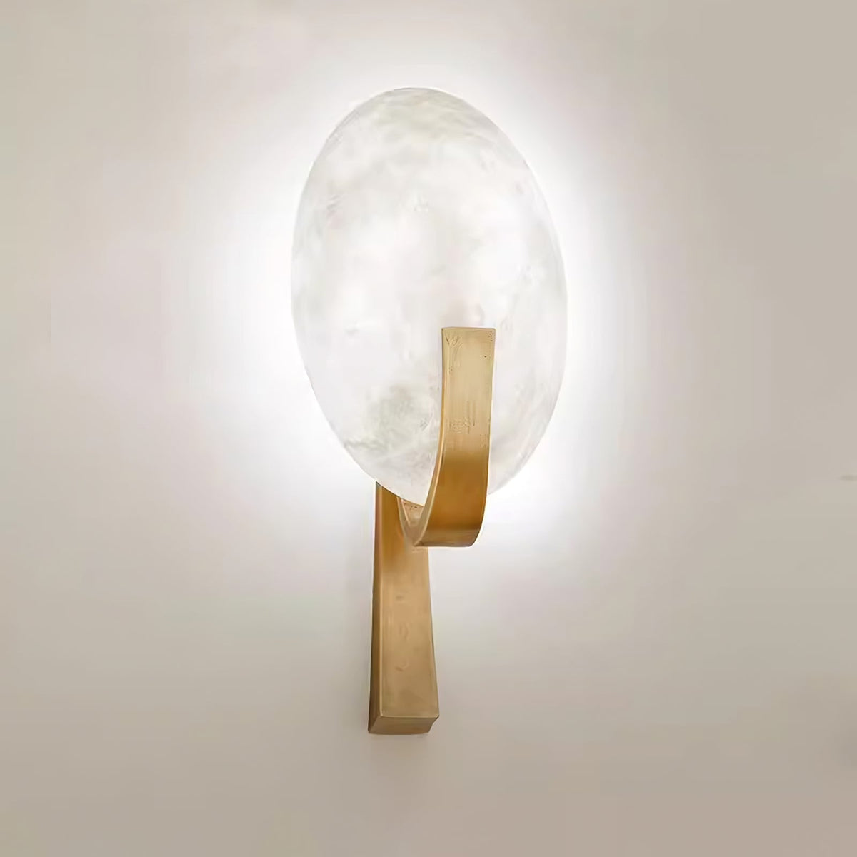 Alice Alabaster Plug In Wall Lamp