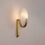 Alice Alabaster Plug In Wall Lamp