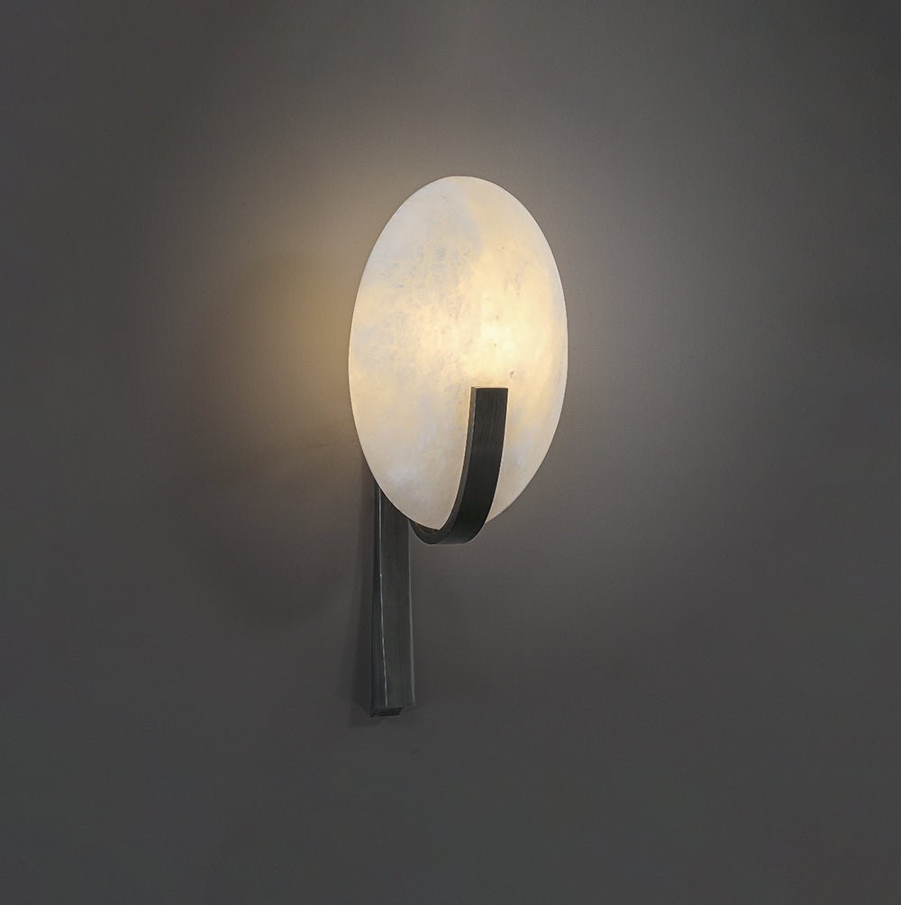 Alice Alabaster Plug In Wall Lamp