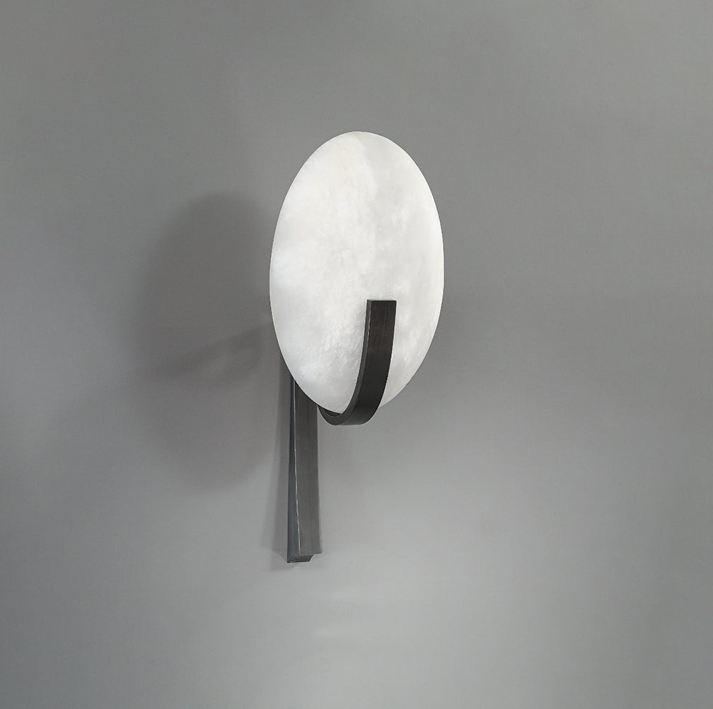 Alice Alabaster Plug In Wall Lamp
