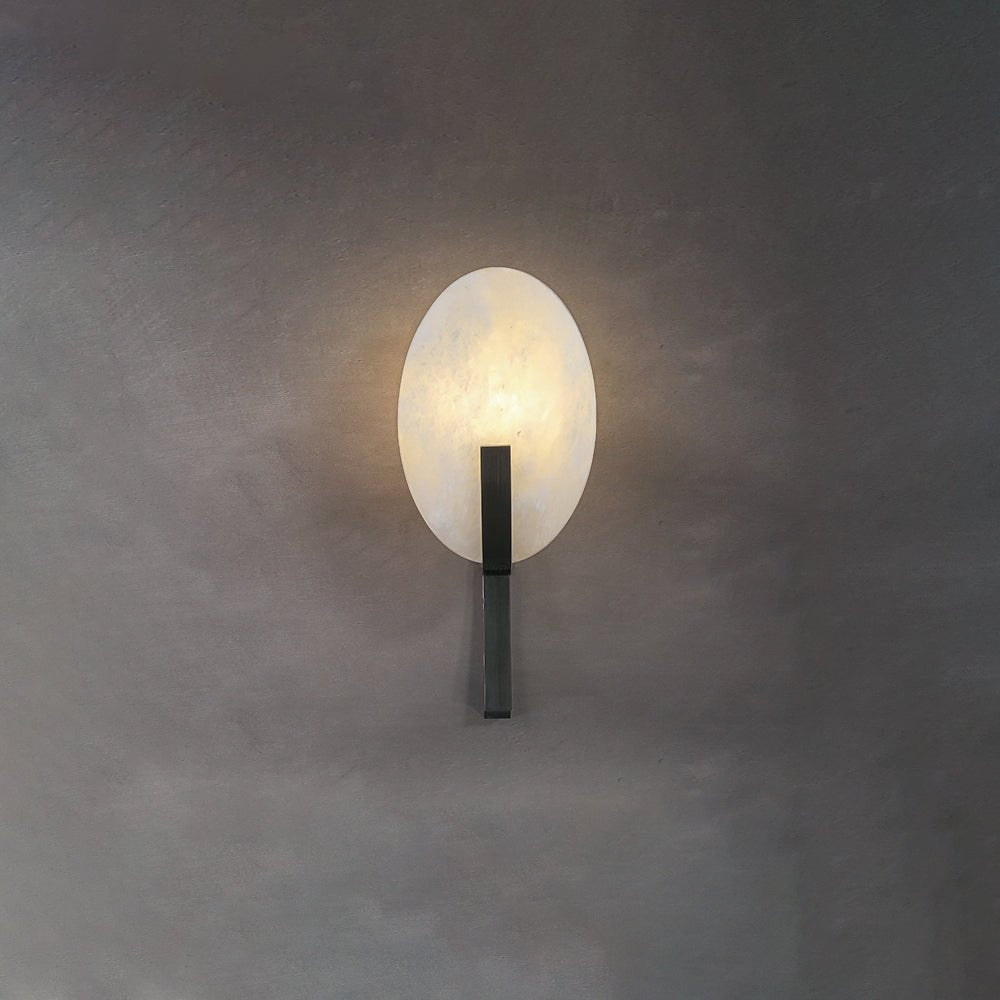 Alice Alabaster Plug In Wall Lamp