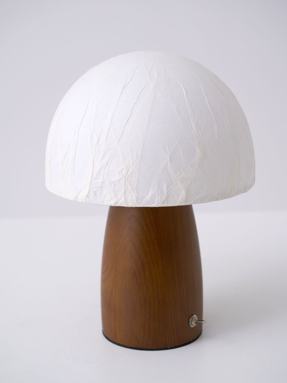 Myco Mushroom Table Lamp with Walnut Wood Base and LED