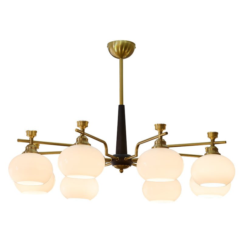 Alistair Sphere Chandelier — Modern Gold & Glass Pendant Light