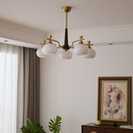 Alistair Sphere Chandelier — Modern Gold & Glass Pendant Light