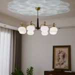 Alistair Sphere Chandelier — Modern Gold & Glass Pendant Light