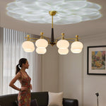 Alistair Sphere Chandelier — Modern Gold & Glass Pendant Light