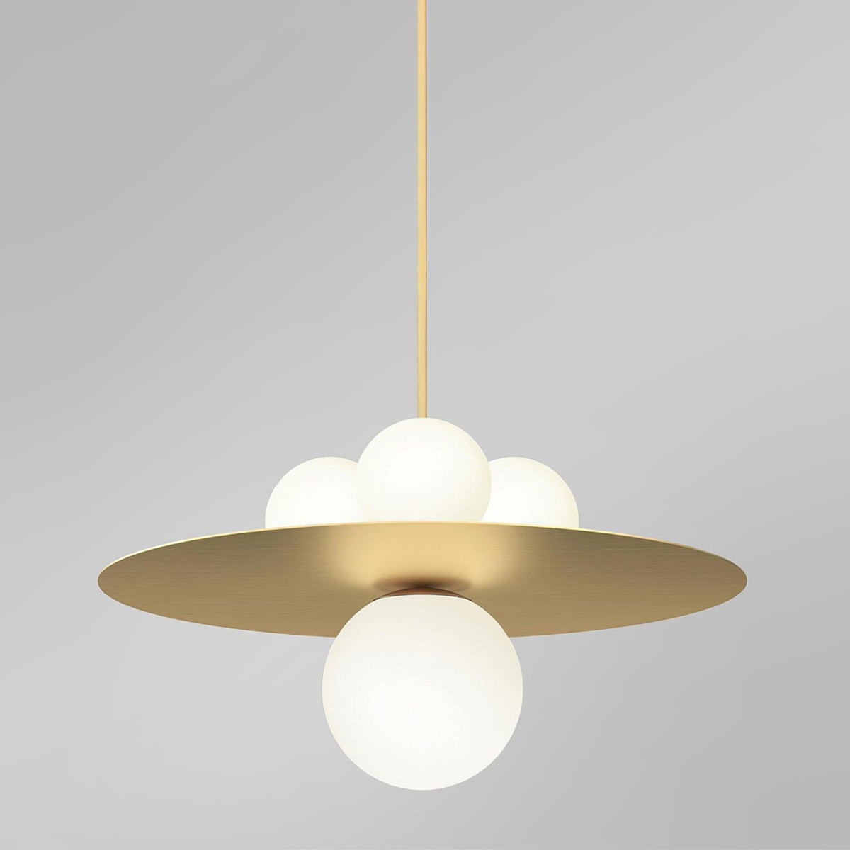 Alta Pendant Light | Modern Glass & Metal Hanging Lamp for Living Room, Dining Room, Bedroom