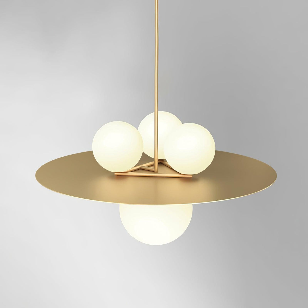 Alta Pendant Light | Modern Glass & Metal Hanging Lamp for Living Room, Dining Room, Bedroom