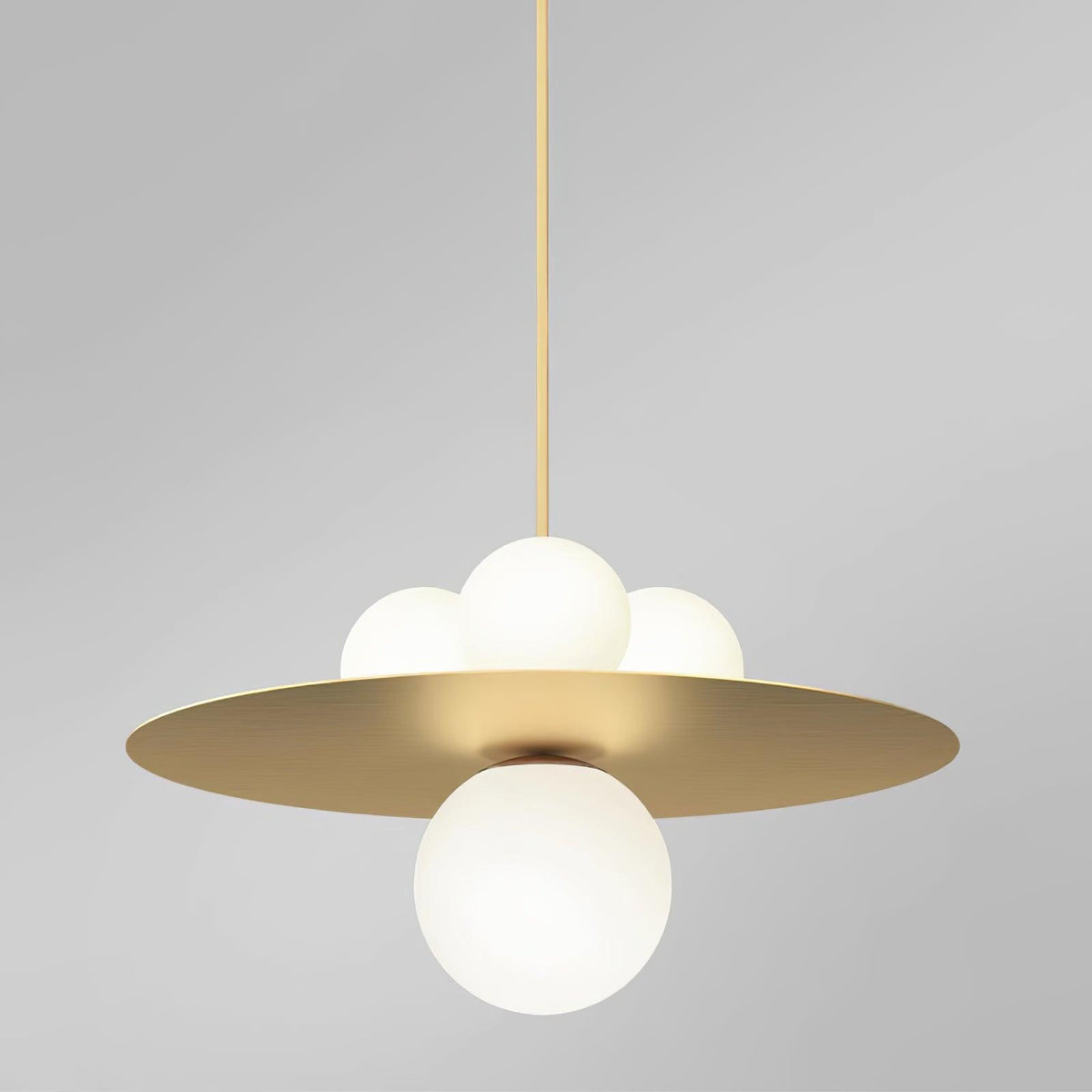 Alta Pendant Light | Modern Glass & Metal Hanging Lamp for Living Room, Dining Room, Bedroom