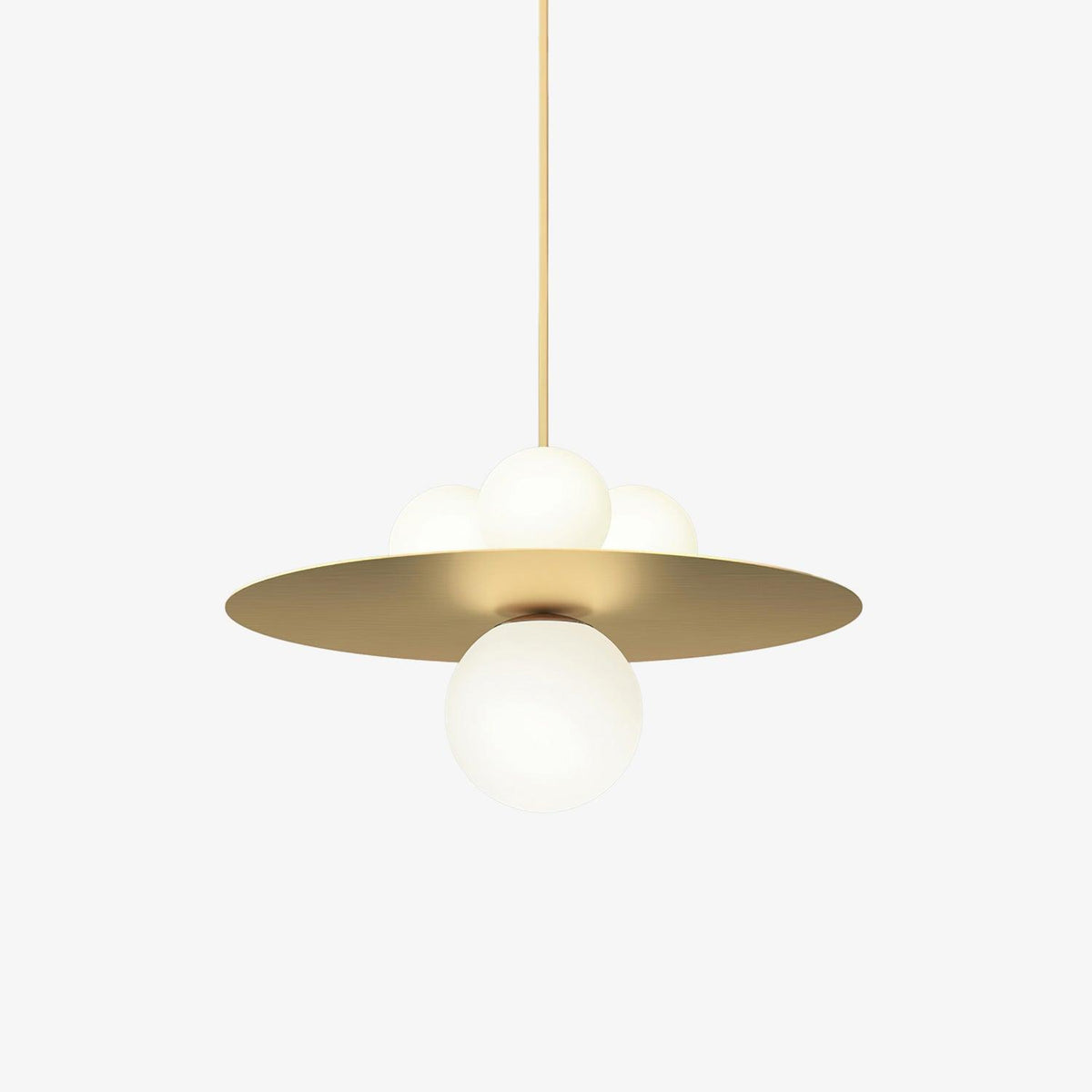 Alta Pendant Light | Modern Glass & Metal Hanging Lamp for Living Room, Dining Room, Bedroom