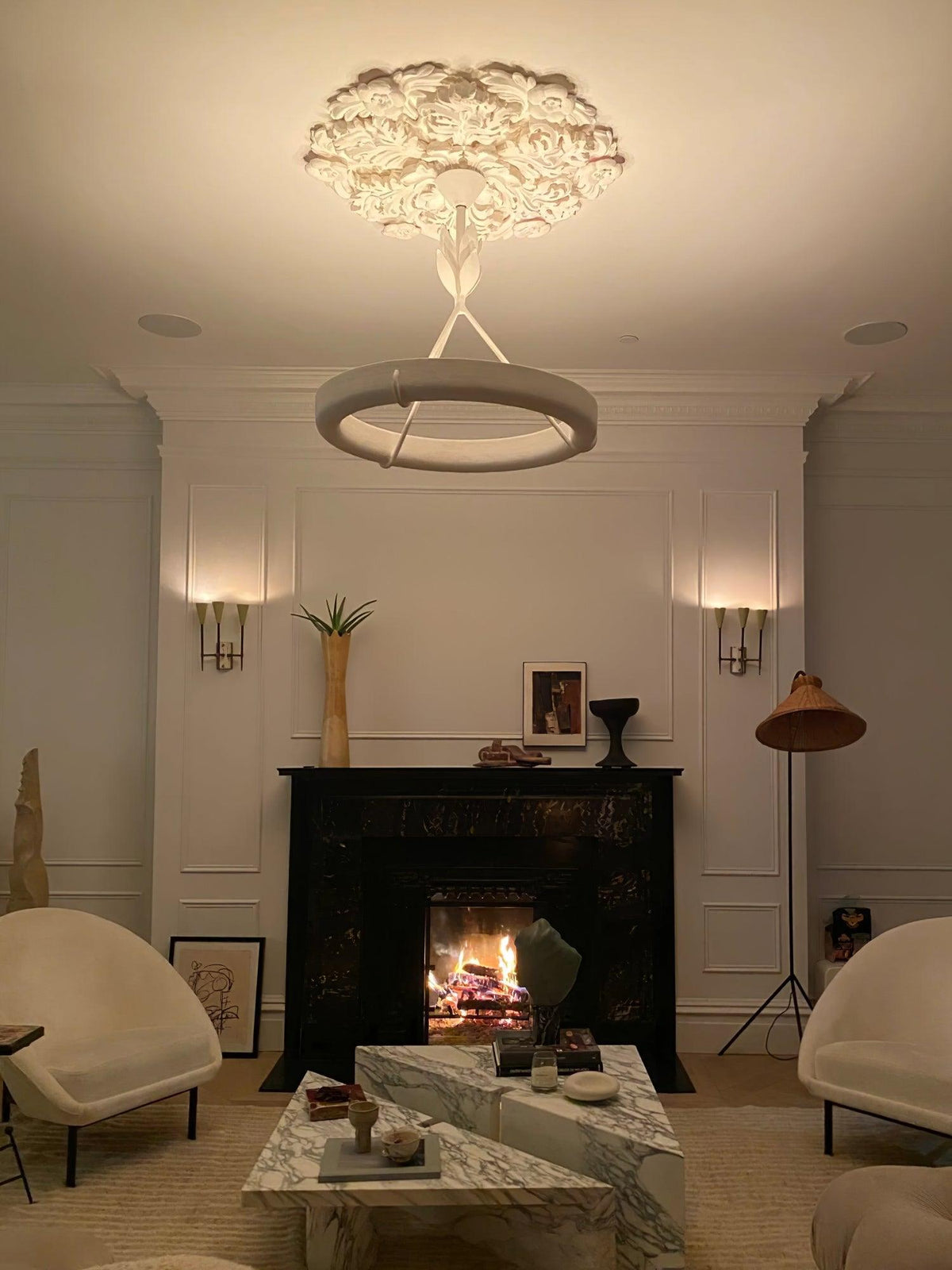 Alta Plaster Chandelier